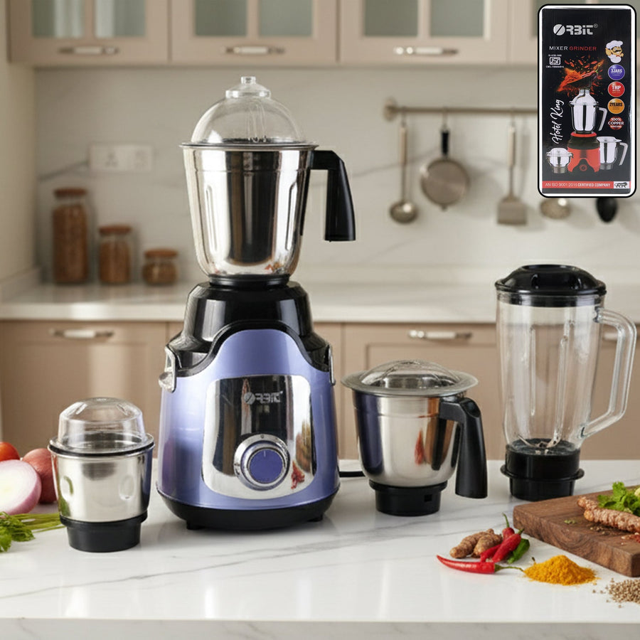 1 HP Heavy Duty Mixer Grinder – Powerful Grinding with 4 Jars