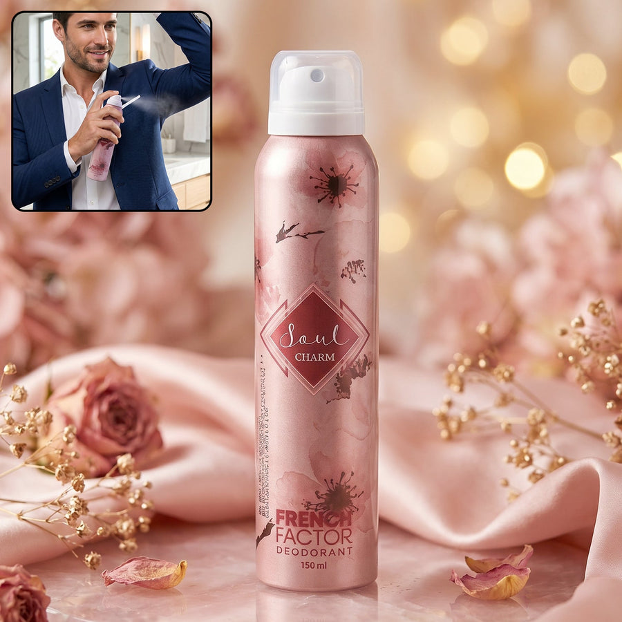 French Factor Soul Charm Deodorant Body Spray (1 Pc, 150 ML)