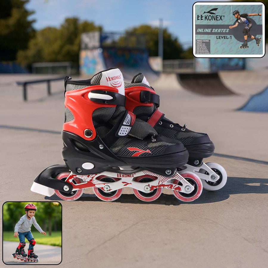 Adjustable Inline Skates XL – Durable, Comfortable Fit for Kids & Adults