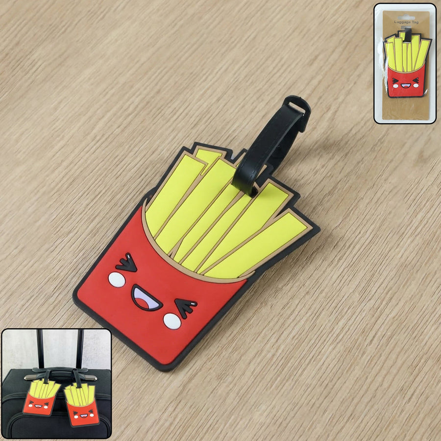 French Fries Luggage Tag – Eye-catching Travel ID Tag for Easy Recognition