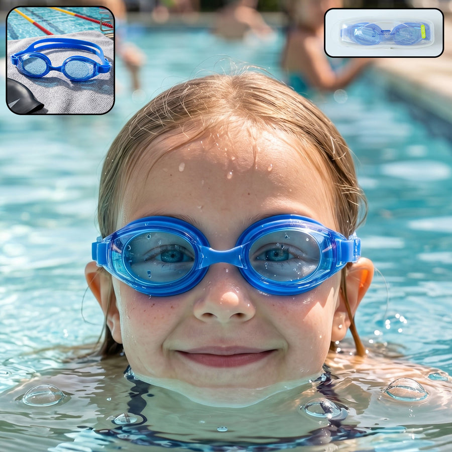Kids Premium Swimming Goggles Ð Crystal Clear Lens & Secure Fit