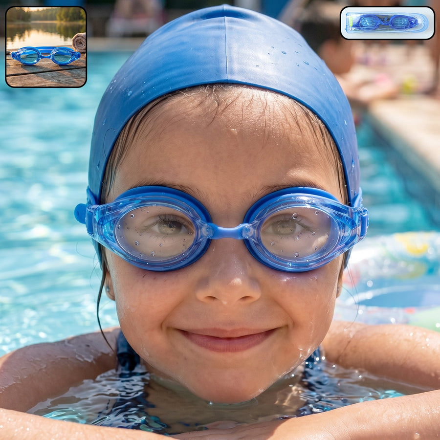 Kids Anti-Fog Swimming Goggles Ð Adjustable & Clear Vision