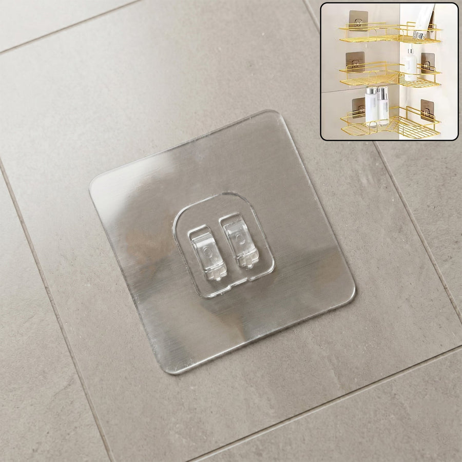 Adhesive Wall Hook – Transparent, Heavy Duty | GlimmerHome