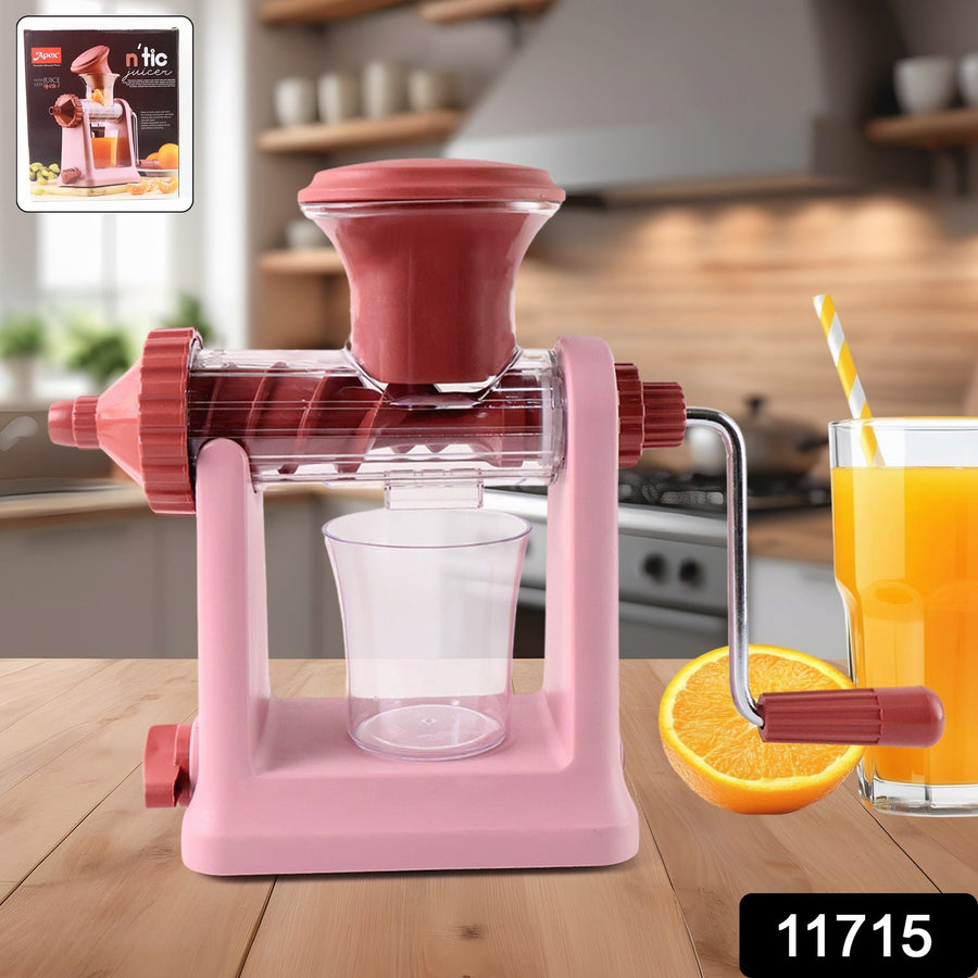 Manual Juicer with Vacuum Lock Base – Efficient Fruit & Vegetable Juicing