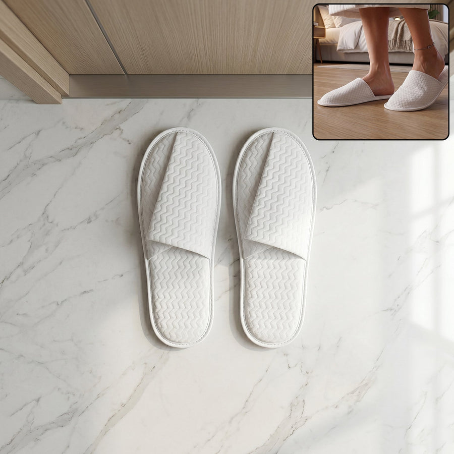 Disposable Hotel Slippers for Guests (1 Pair)