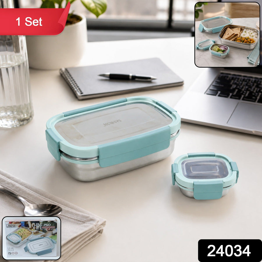 Stainless Steel Lunch Box Set Ð Leak-Resistant & Easy to Carry