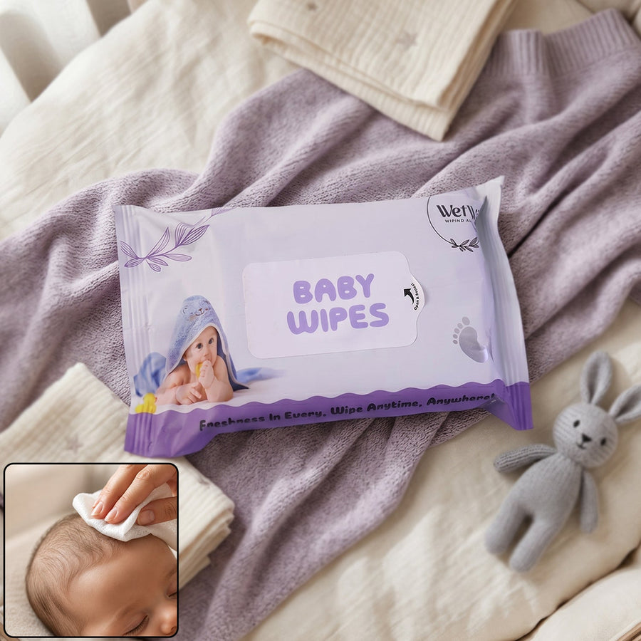 Travel Fresh Baby Wet Wipes Ð Gentle & Portable for Sensitive Skin