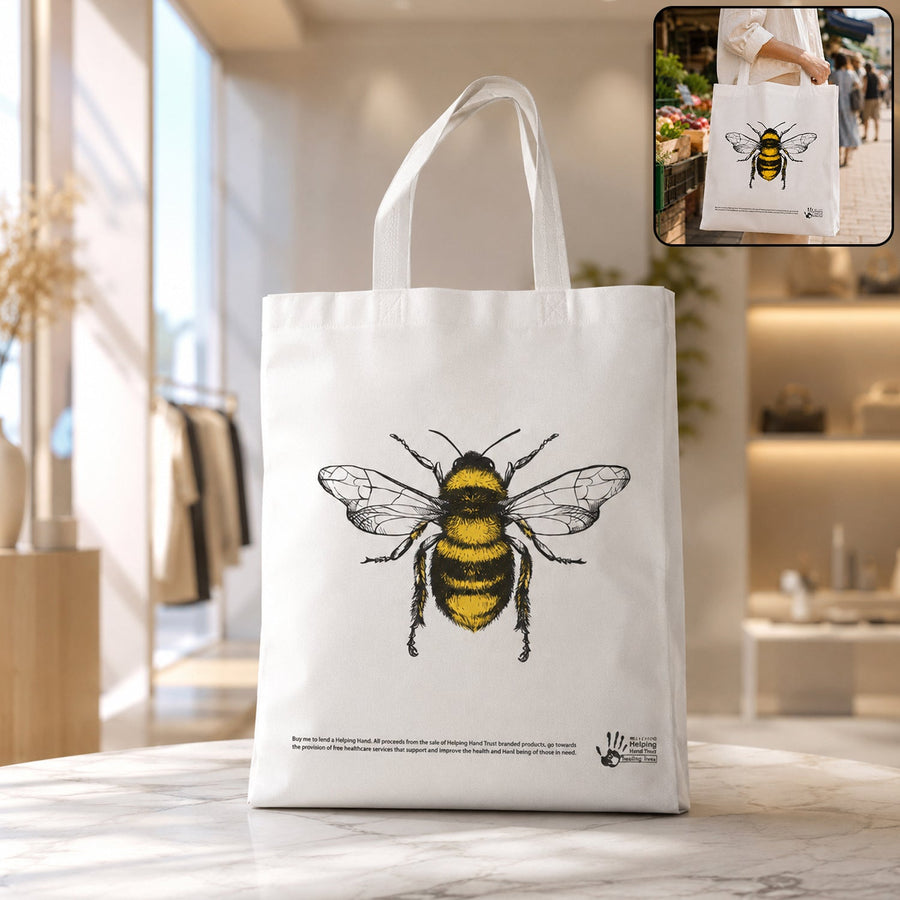 Multipurpose Bee Print Carry Hand Bag Ð Eco-Friendly & Spacious