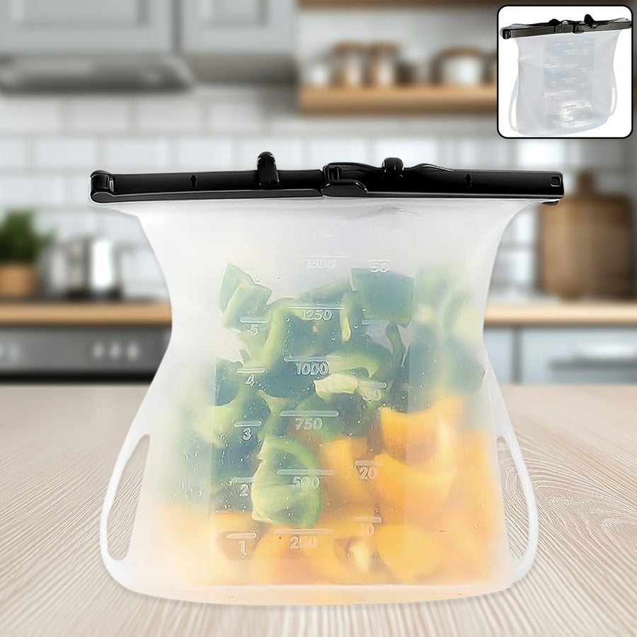 Reusable Silicone Food Bag – Leakproof, BPA-Free, Versatile | Tidy Table