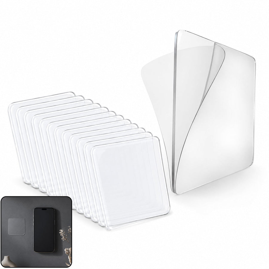 Double Side Sticker Transparent Nano Adhesive Wall Mounting Tape (48x48mm, 80 Pc)