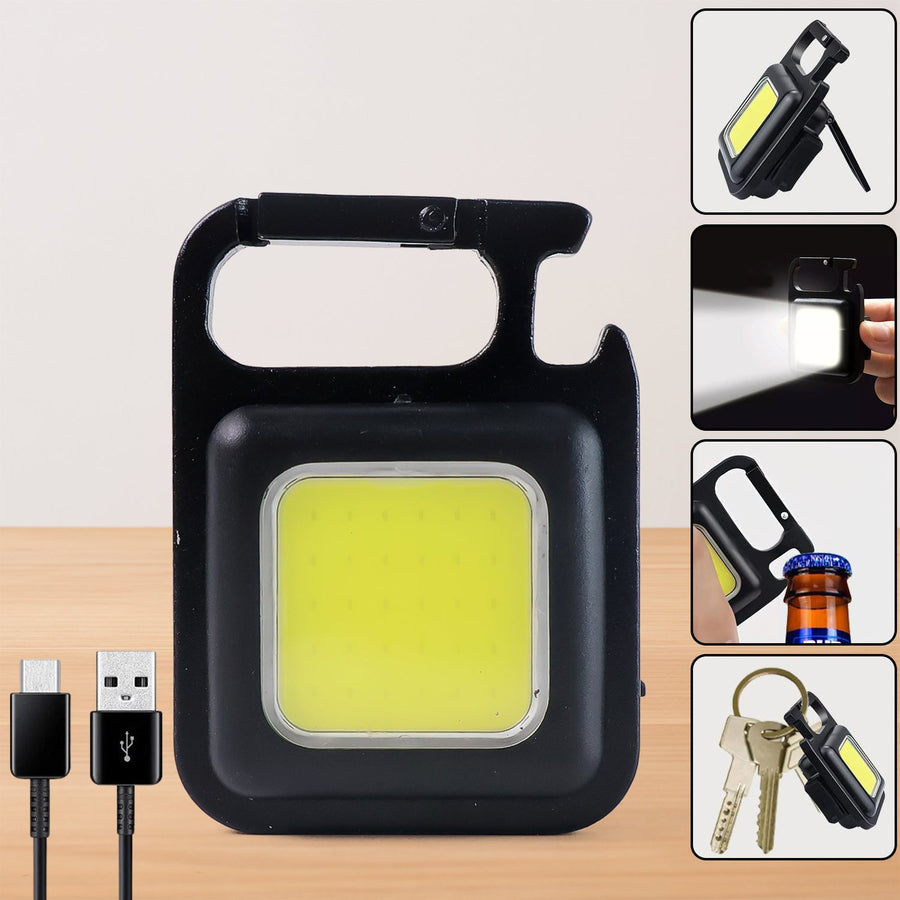 Rechargeable Keychain Flashlight – 4 Light Modes, Magnetic Base | Vastate