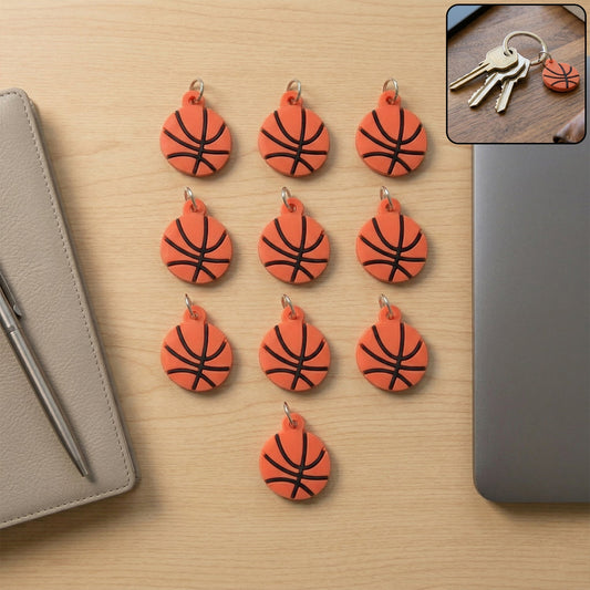 Basketball design key ring set for keys and bags