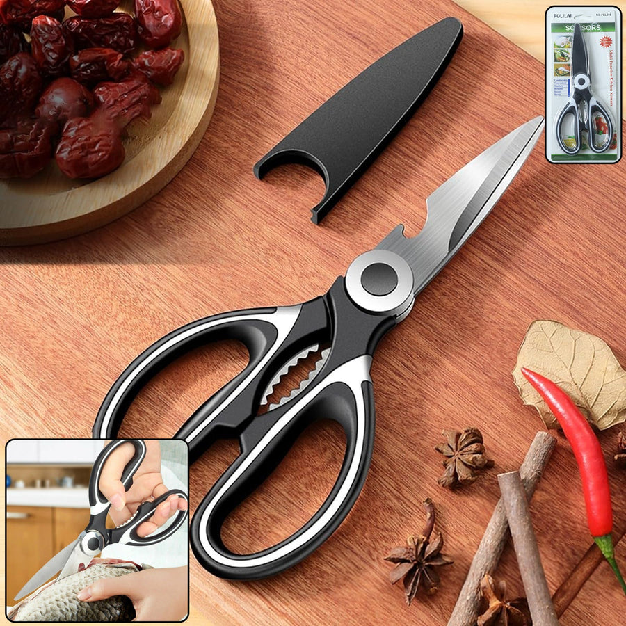 Multi-Function Kitchen Scissor – 6-in-1 Stainless Steel |