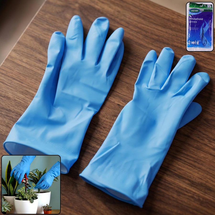 Waterproof Rubber Cleaning Gloves Ð Durable & Reusable Kitchen Gloves