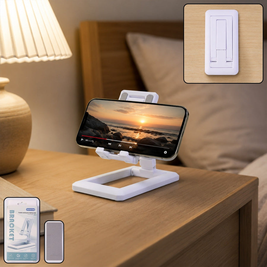 Foldable Plastic Mobile Phone Holder Ð Adjustable & Portable Stand