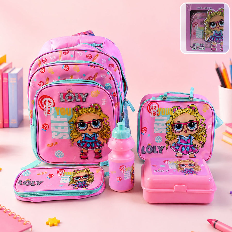 Kids School Bag Set – 5-in-1 Combo for School | Little Fashionistas