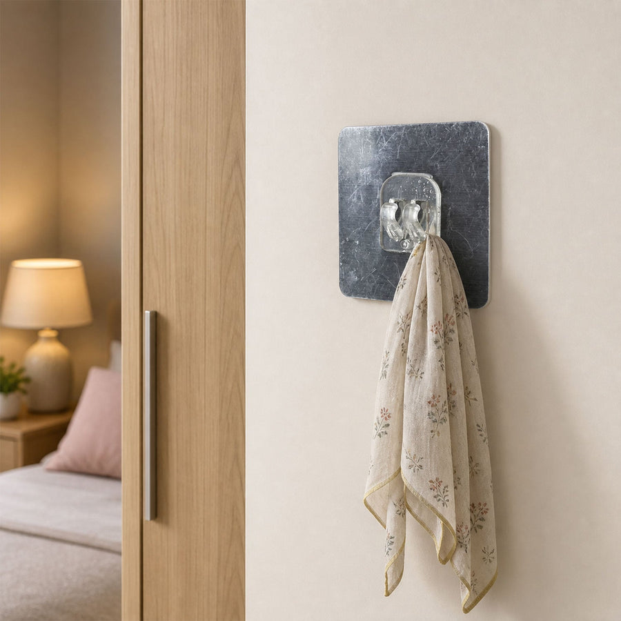 Self-Adhesive Transparent Wall Hook Ð Damage-Free, Reusable Holder