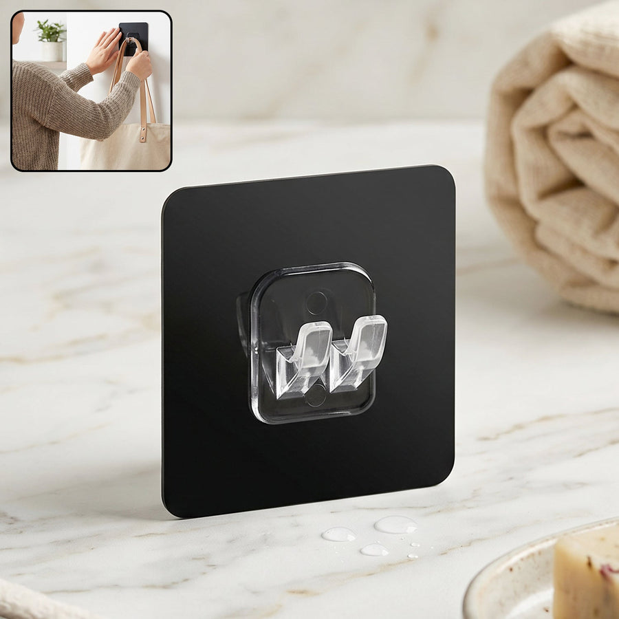 Adhesive Plastic Wall Hook Ð Damage-Free Strong Hold Organizer
